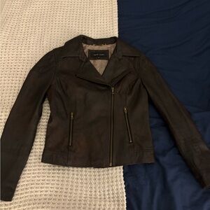 Women's Genuine Brown Leather Jacket